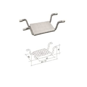 SEDILE DA VASCA ACCIAIO LACCATO BIANCO 30x77xH18