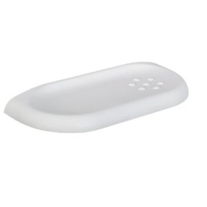 PORTASAPONE DOPPIO 30X12cm SERIE "VELA" BIANCO