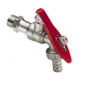 RUBINETTO 1/2" C/PORTALUCCHETTO SFERA GARDA