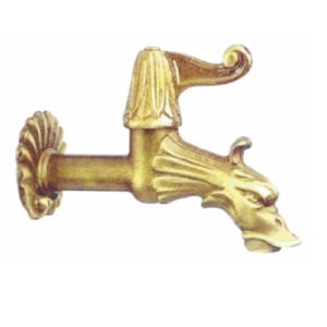 RUBINETTO 1/2" LEVA OTTONE AURO RAPIDO PTG+ROMPIG.C/ROSONE