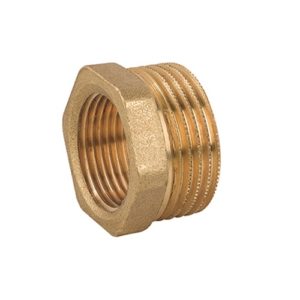 RIDUZ. ESAG. M1/4"xF1/8" OTTONE GIALLO