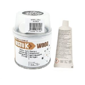 STUCCO LEGNO 125ml BIANCO BICOMPONENTE