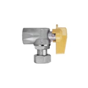 RUB. GAS attacco F uscita F C/GIRELLO 1/2" A 90&deg;