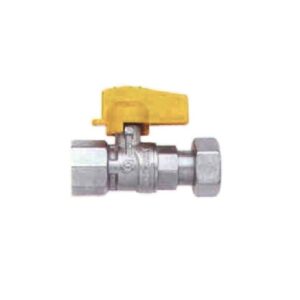 RUB. GAS attacco F uscita F C/GIRELLO 1/2" DIRITTO
