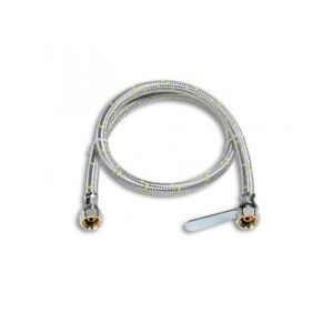 MANICHETTA GPL FF 100cm X GAS TRECCIA ACCIAIO ZINCATO