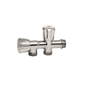 RUB. DOPPIO 1/2"-3/4"-3/4" X LAVATRICE CROMATO