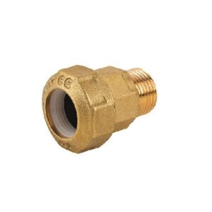DRITTO M 1"1/4x40 TENUTA PLASTICA RACCORDO OTTONE