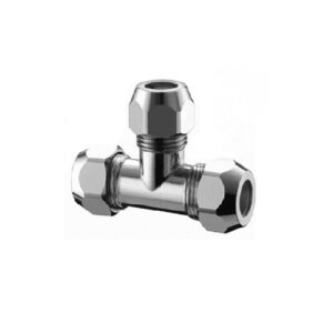 RACC. 3/8"x10mm DI GIUNZIONE A TEE CROMATO