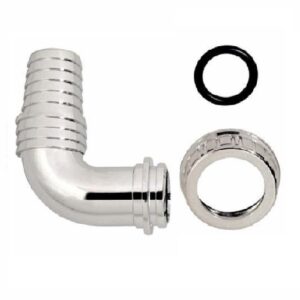 PIPETTA 1" PORTAGOMMA LAVATRICE/LAVASTOVIGLIE CROMATA