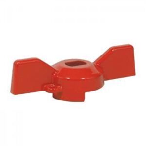 FARFALLA 1"1/4 RICAMBIO ALLUMINIO VERNICE ROSSA MIS.2
