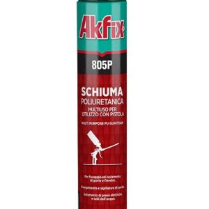 SCHIUMA POLIURETANICA x PISTOLA 750 ml  x12 RESA FINO 45 LT