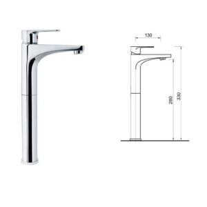 MISCELATORE LAVABO PROLUNGATO BONNY
