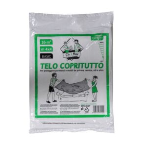 TELO COPRITUTTO 4x4 195 gr.TRASPARENTE x 80pz