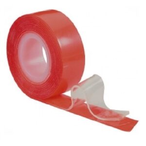 BIADESIVO 5 MT x 19mm ROSSO TRASP. EXTRA FORTE