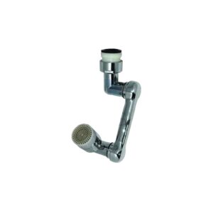 RUBINETTO MULTI SNODATO CON ADATTATORE F22-M24 ABS CROMATO