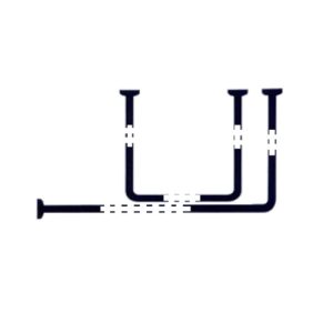 REGGITENDA UNIVERSALE ALLUMINIO LACCATO BIANCO