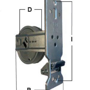 AVVOLGITORE INTERNO H.114 mm P.110mm TIPO "MINI" SENZA PLACCA