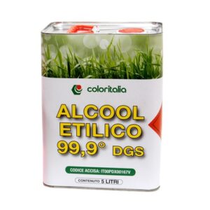 ALCOOL DENATURATO 99,9 BIANCO 5 lt - UN 1170 ETANOLO, 3 II (D/E)